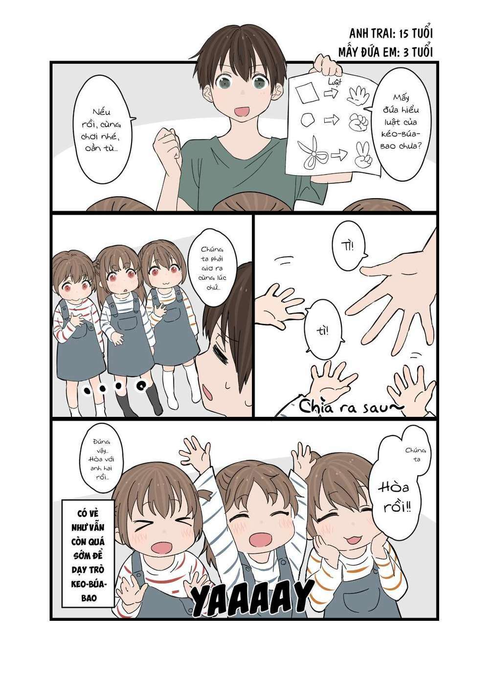 Anh trai cùng 3 cô em gái sinh ba: Chapter 3