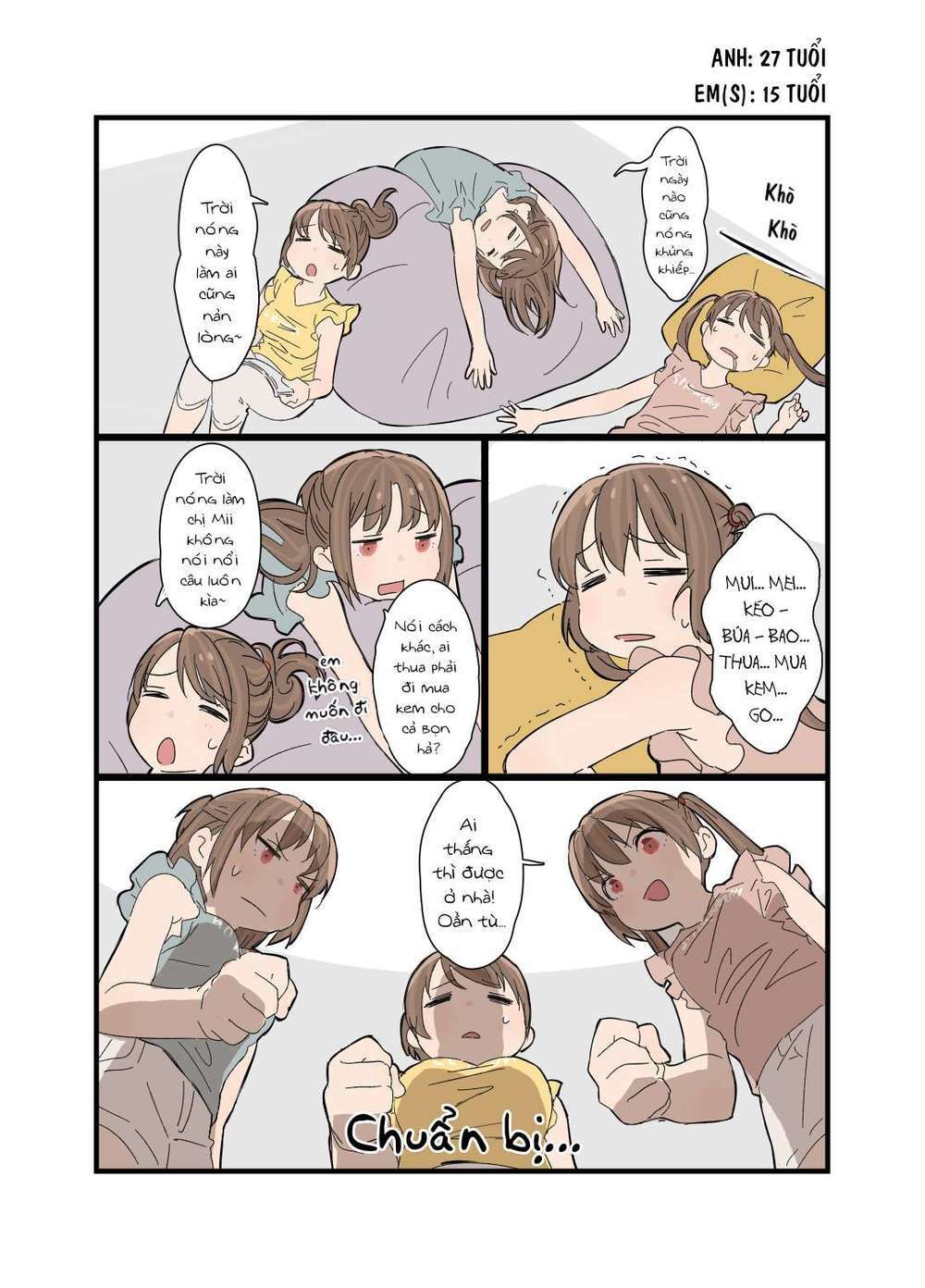 Anh trai cùng 3 cô em gái sinh ba: Chapter 3
