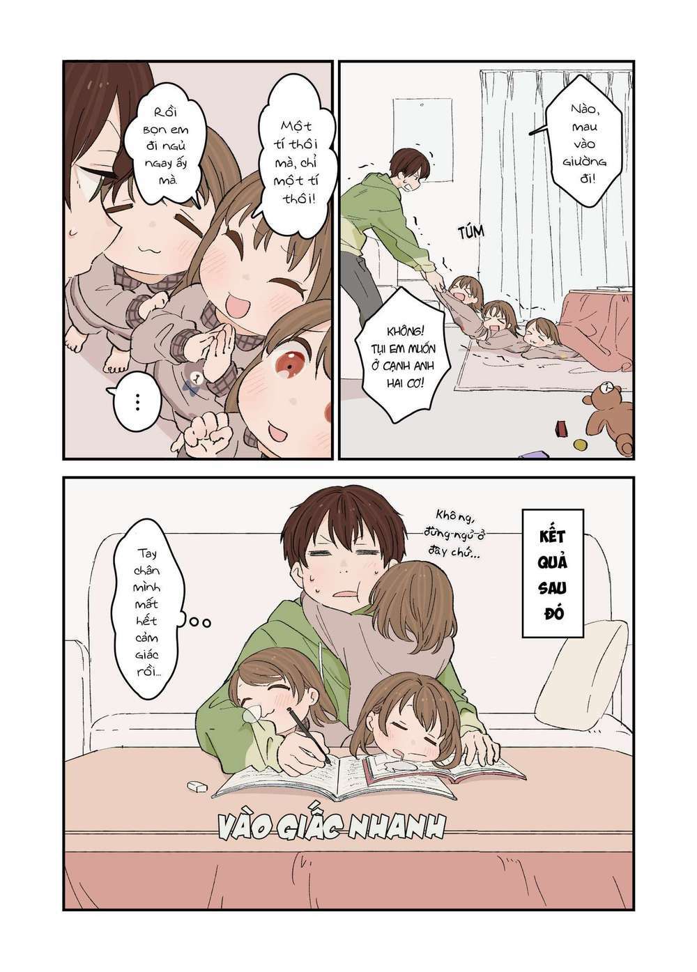 Anh trai cùng 3 cô em gái sinh ba: Chapter 4