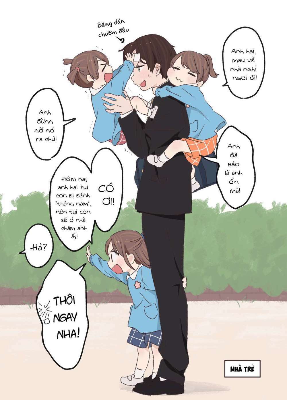 Anh trai cùng 3 cô em gái sinh ba: Chapter 6