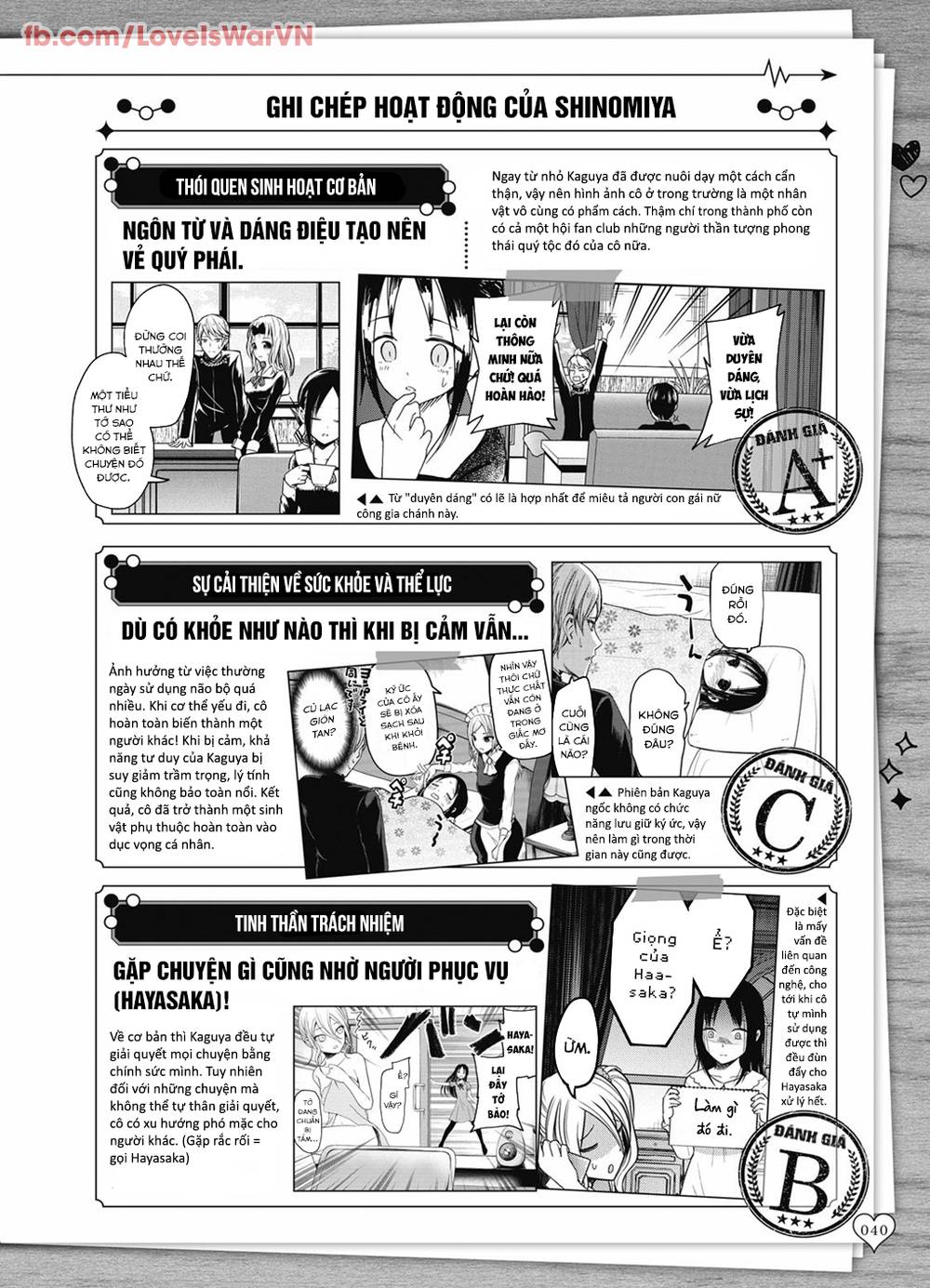 Đối Phương Phải Tỏ Tình Trước: Chapter 281.2: Hồ sơ về Kaguya