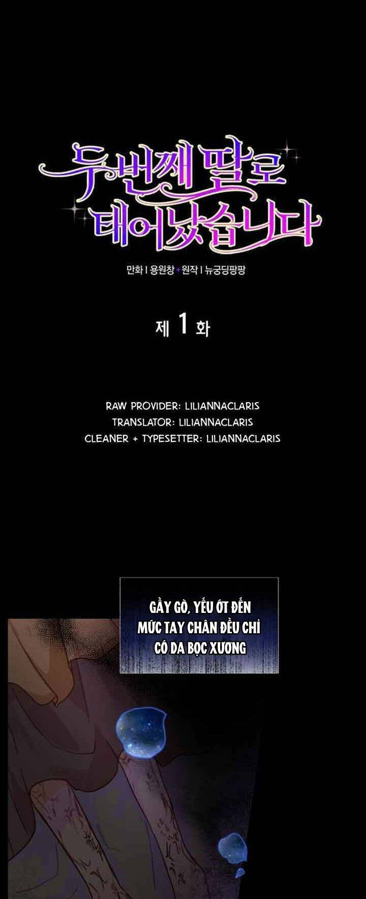 Tôi được sinh ra là con gái thứ hai: Chapter 1