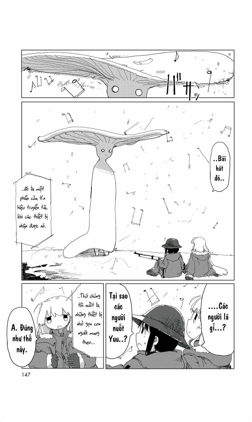 Shoujo shuumatsu ryokou: Chapter 32: Bạn đồng hành