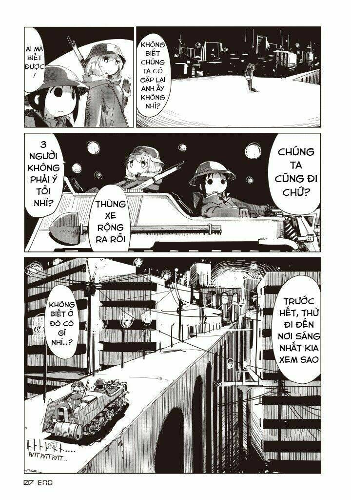 Shoujo shuumatsu ryokou: Chapter 7: Ánh đèn đường