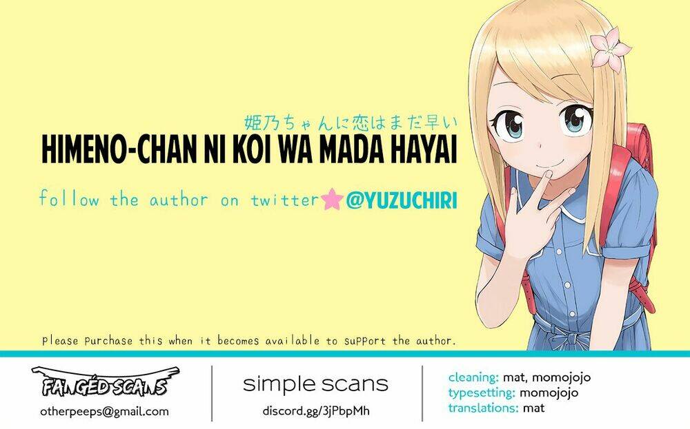 Với Himeno-chan Thì Yêu Vẫn Còn Quá Sớm Đó!: Chapter 1