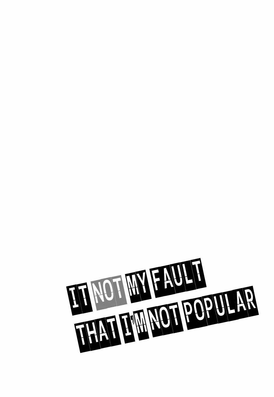 It\’s Not My Fault That I\’m Not Popular!: Chapter 1