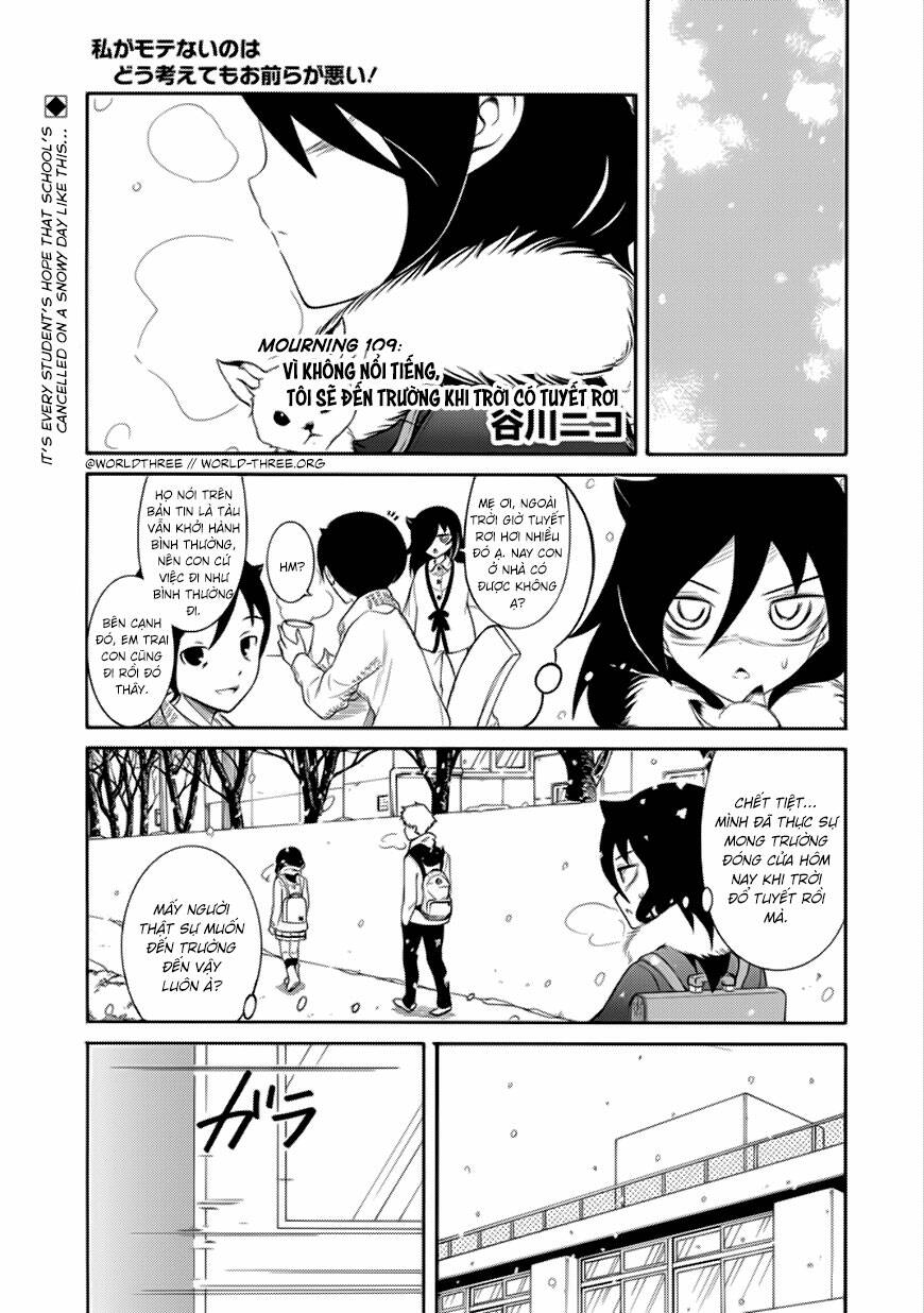 It\’s Not My Fault That I\’m Not Popular!: Chapter 109: Vì tôi không hấp dẫn, Tôi sẽ đến trường khi trời có tuyết
