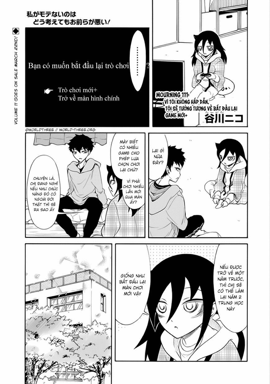 It\’s Not My Fault That I\’m Not Popular!: Chapter 111: Vì tôi không hấp dẫn, Tôi sẽ tưởng tượng về bắt đầu lại game mới