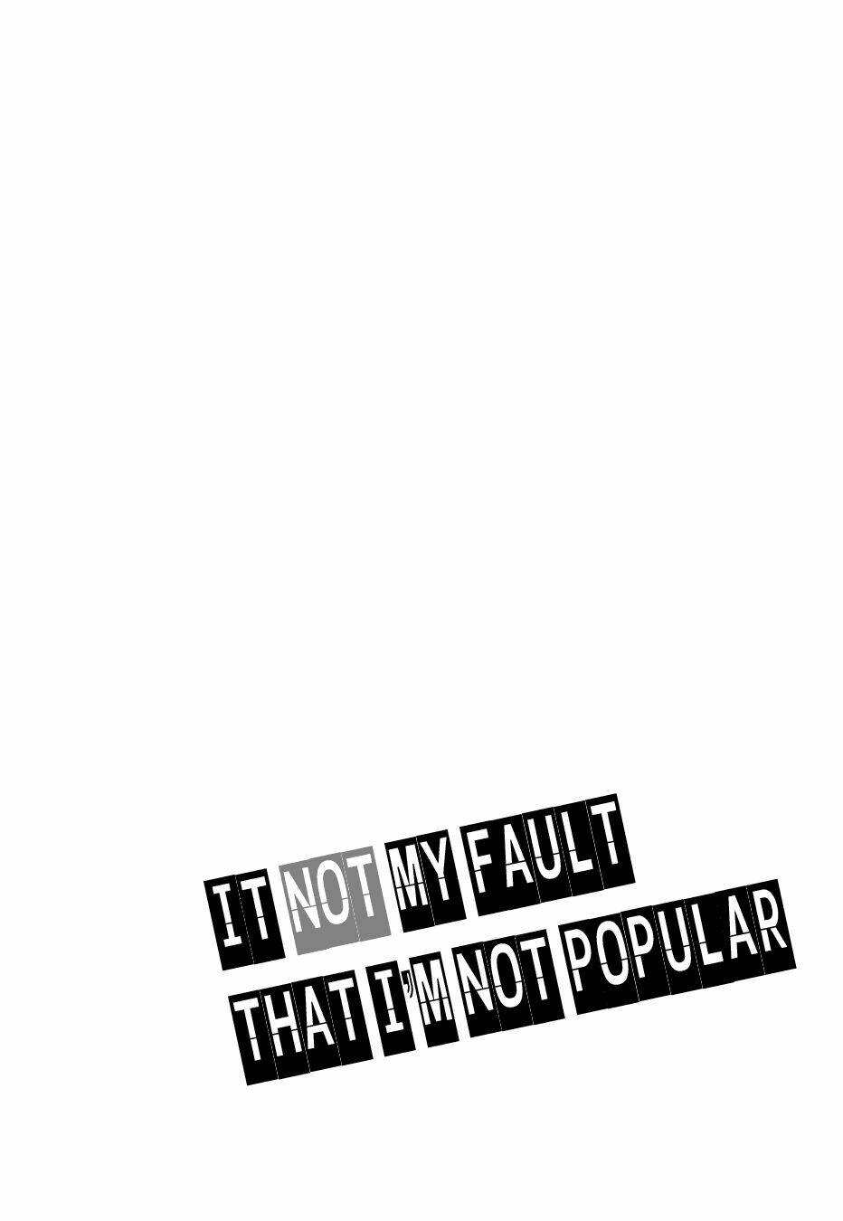 It\’s Not My Fault That I\’m Not Popular!: Chapter 3