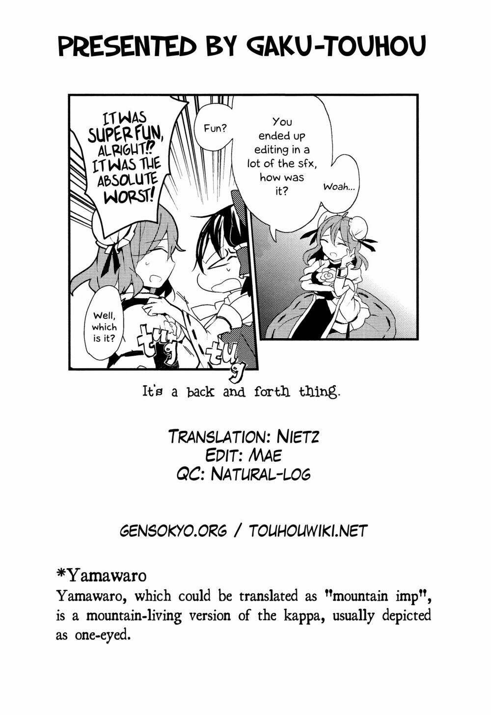 Touhou Ibarakasen - Wild and Horned Hermit: Chapter 13: Những Kappa đã rời bỏ dòng sông