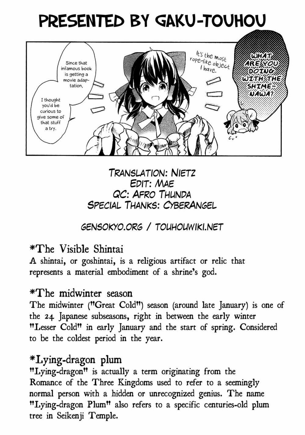 Touhou Ibarakasen - Wild and Horned Hermit: Chapter 15: Goshintai hữu hình