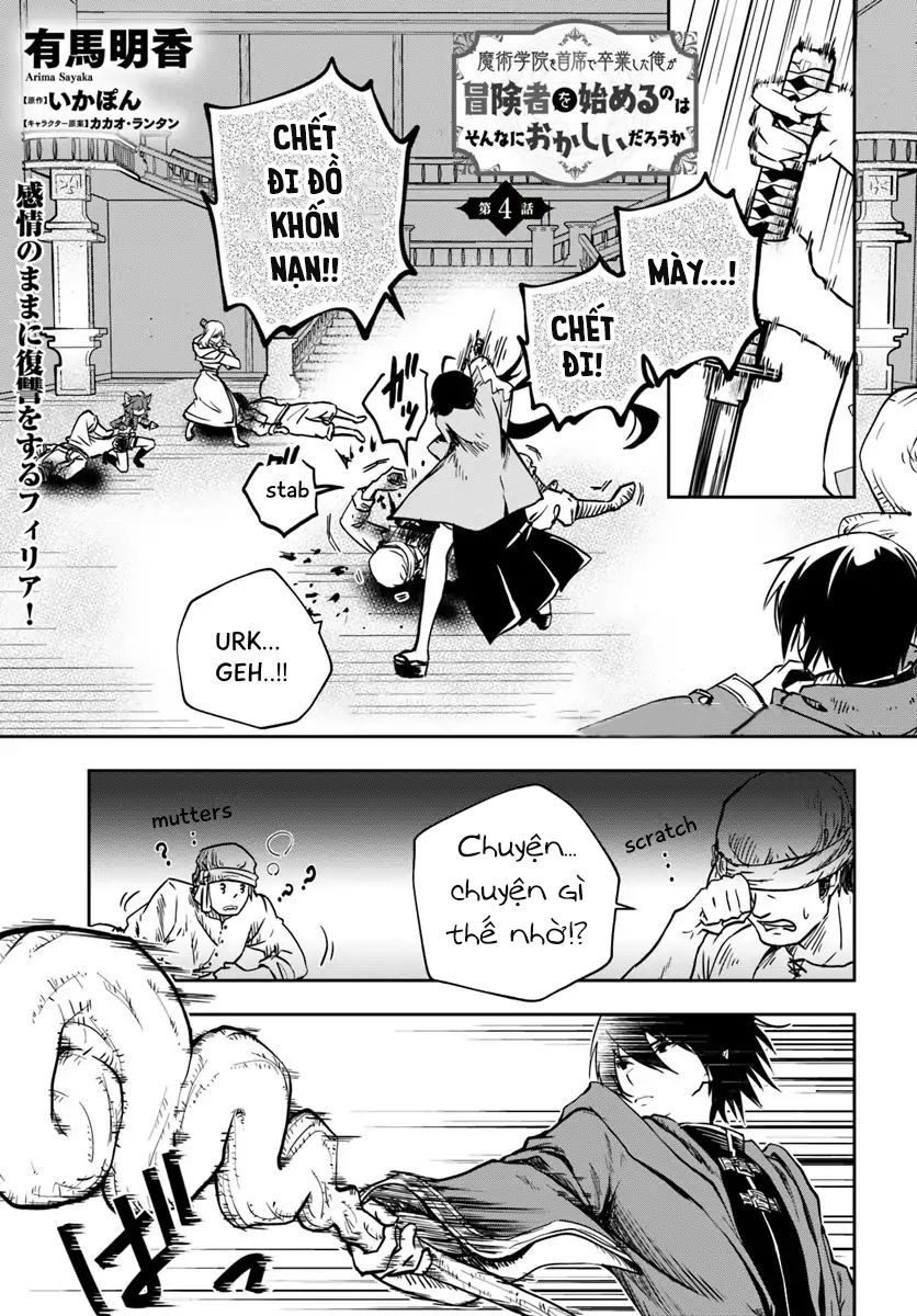Majutsugakuin Wo Shuseki De Sotsugyou Shita Ore Ga Boukensha Wo Hajimeru No Wa Sonna Ni Okashii Daro: Chương 4