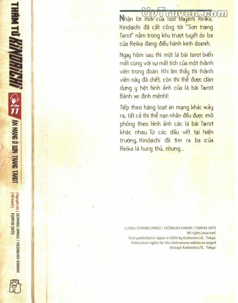 Thám Tử Kindaichi (Bản đẹp): Chapter 11: - Án mạng tại sơn trang Tarot