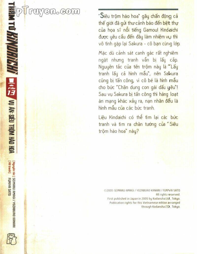 Thám Tử Kindaichi (Bản đẹp): Chapter 13: - Vụ án siêu trộm hào hoa