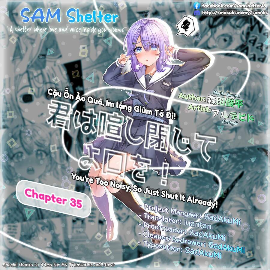 Kimi wa Yakamashi Tojite yo Kuchi wo!: Chapter 35