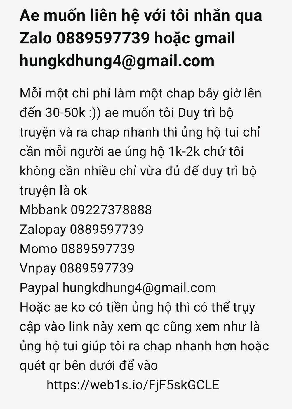 Tao muốn trở thành chúa tể bóng tối!!: Chapter 60.1