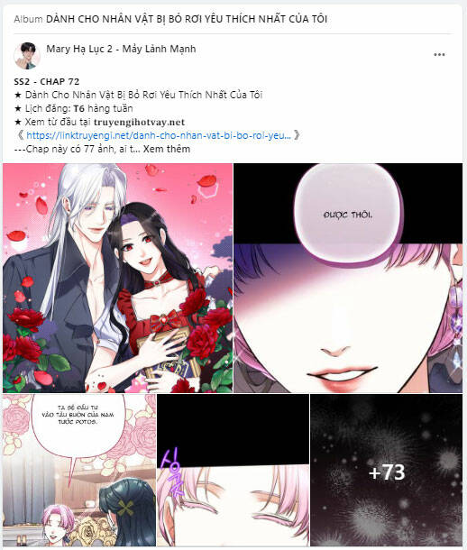 Dành Cho Nhân Vật Bị Bỏ Rơi Yêu Thích Nhất Của Tôi: Chapter 72.1